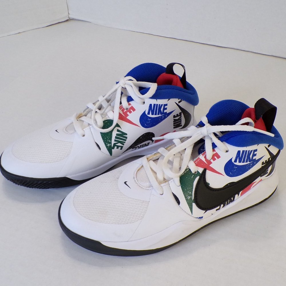 BRAND NEW NIKE TEAM HUSTLE D9 YOUTH MULTIPLE COLORED SNEAKERS - Picture 1 of 11